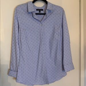 Women's Light Blue Button-Up Shirt